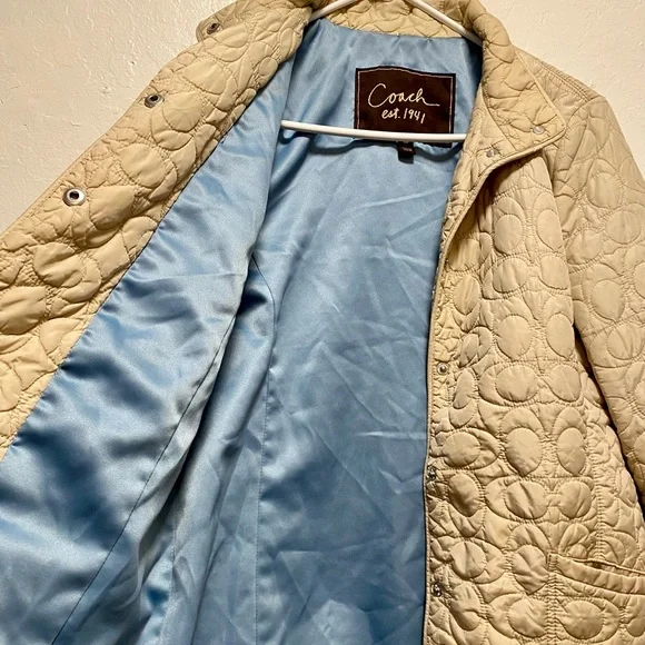 EUC Coach Quilted Logo Riding Jacket (Size Small) - Picture 2 of 5